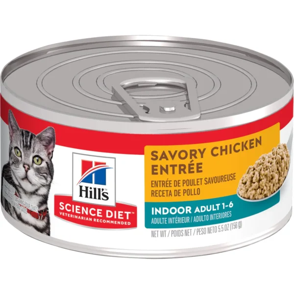 Hill's Science Diet Adult Indoor Savory Chicken Entrée cat food