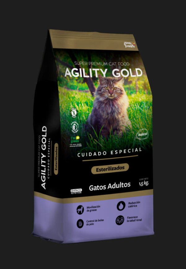 Alimento Para Gatos Esterilizados Agility Gold Cuidado Especial 1.5Kg