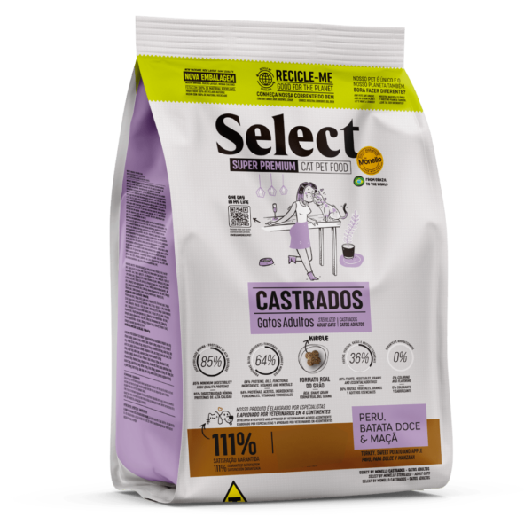 Alimento Para Gatos Monello Select  Gatos Castrados Adultos 1.5 Kg